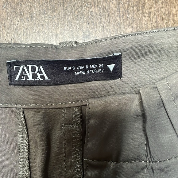 Zara wide leg satin cargo pants - Picture 2 of 3